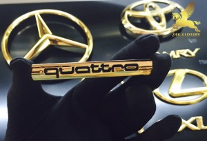 Bộ chữ Quattro mạ vàng tại Vina Gold Art